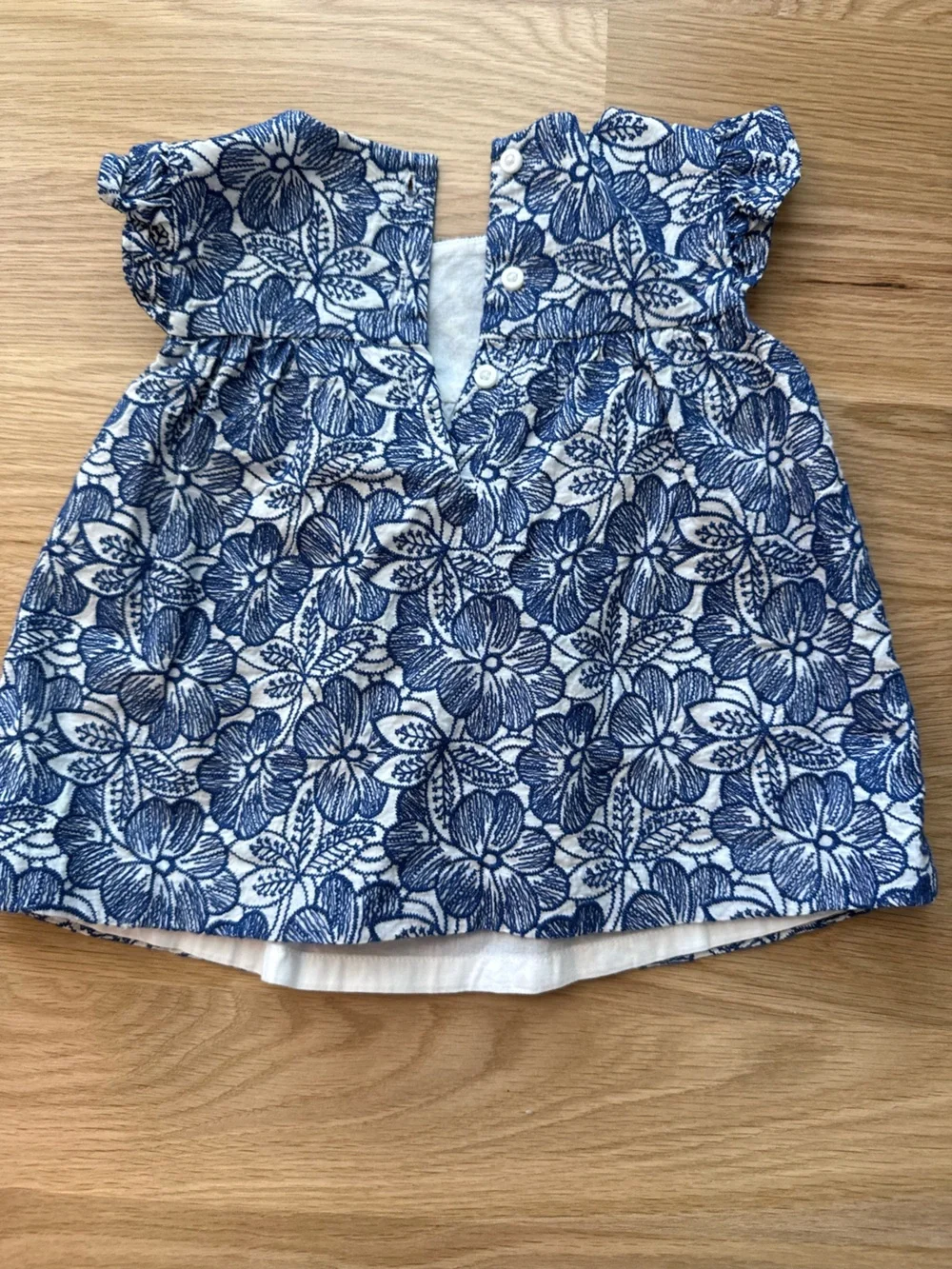 Janie and Jack Navy Blue Floral Skort